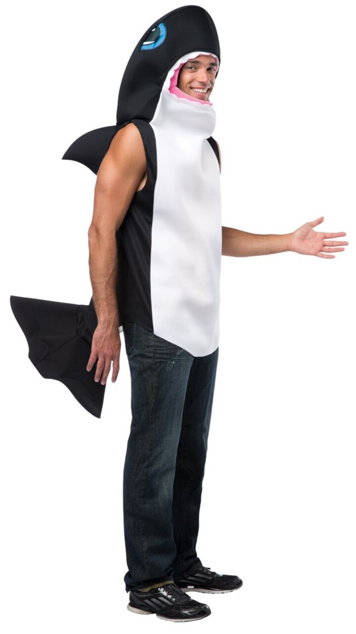 The Costume Center Black and White Killer Whale Men Adult Halloween Costume - One Size